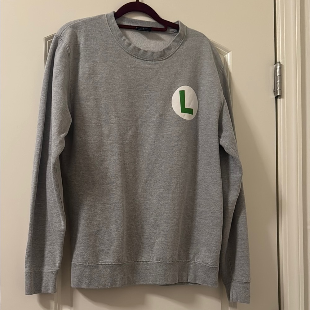 Super Mario Gray men’s Crewneck Sweater